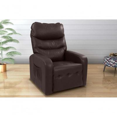 Poltrona Reclinável Punto 1 Lugar Sintético Marrom Matrix