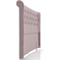 Cabeceira Cama Box Queen 160cm Estofada Meora P05 Veludo Rosê - Lyam Decor - 2