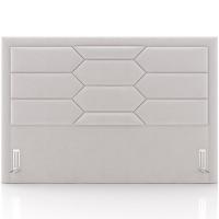 Cabeceira Cama Box King 195cm Estofada Nora P05 Veludo Cinza - Lyam Decor