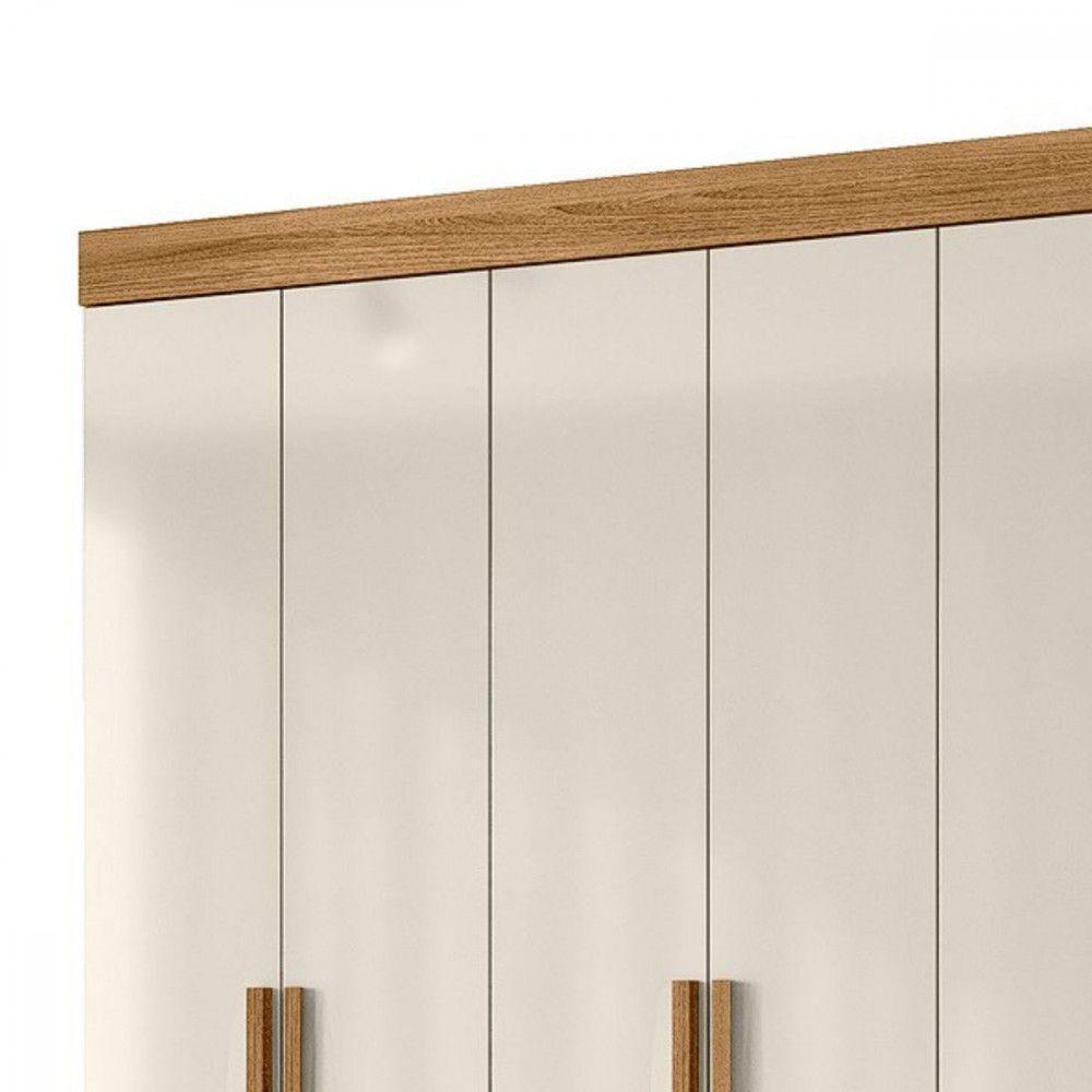 Guarda Roupa Casal 8 Portas 4 Gavetas Florida Moval Freijo/off White - 6