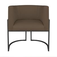 Kit Divã Luna 160cm Lado Esquerdo E 01 Poltrona Base De Ferro Preto Suede Cor Marrom - 6