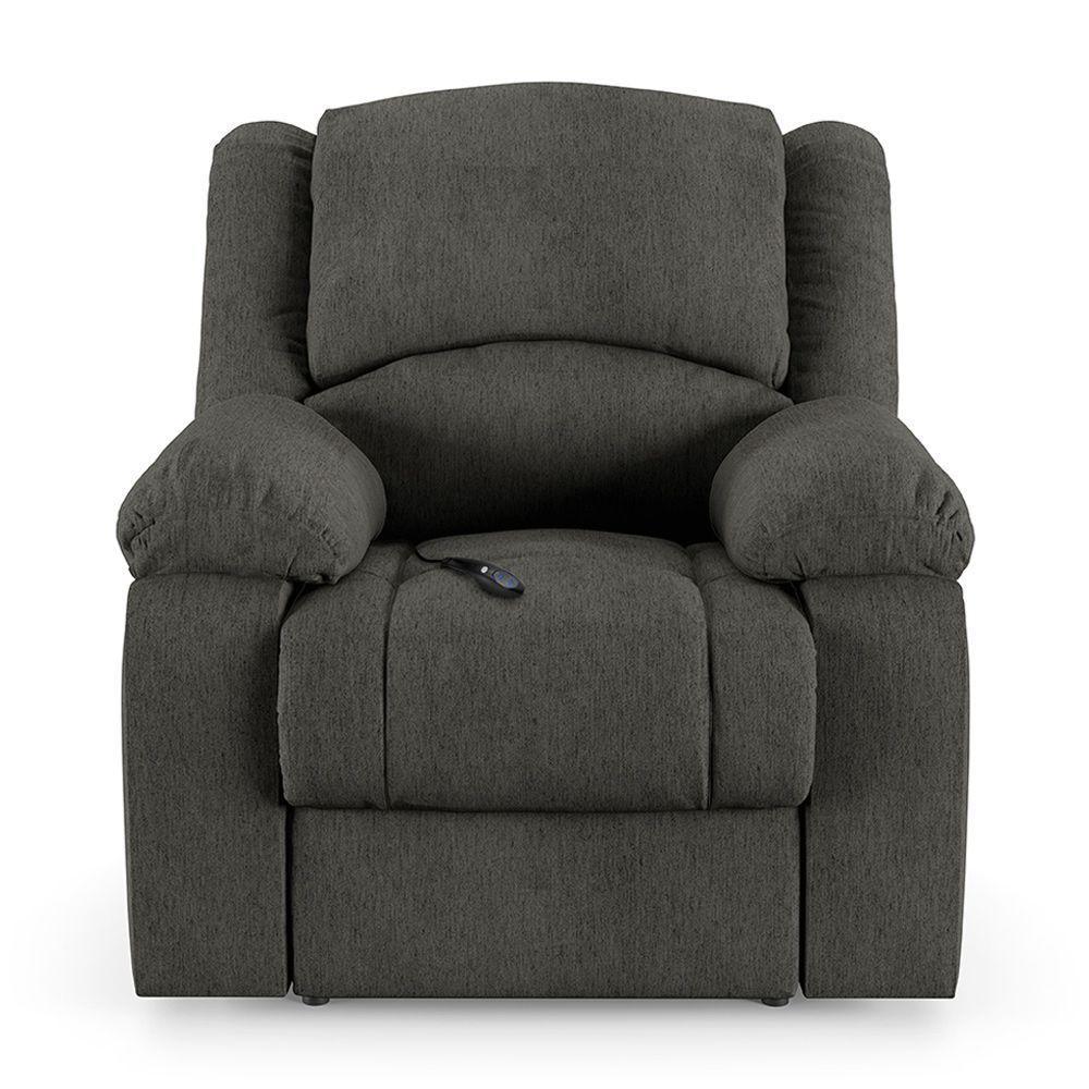 Poltrona Do Papai Reclinável Melim Controle Power Elétrico Linho Grafite Fh1 - D'rossi - 4