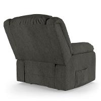 Poltrona Do Papai Reclinável Melim Controle Power Elétrico Linho Grafite Fh1 - D'rossi - 3