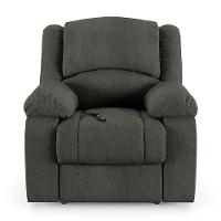 Poltrona Do Papai Reclinável Melim Controle Power Elétrico Linho Grafite Fh1 - D'rossi