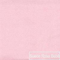 Kit Divã Luna 185cm Lado Esquerdo E 01 Poltrona Base De Ferro Preto Suede Cor Rosa Bebê - 3