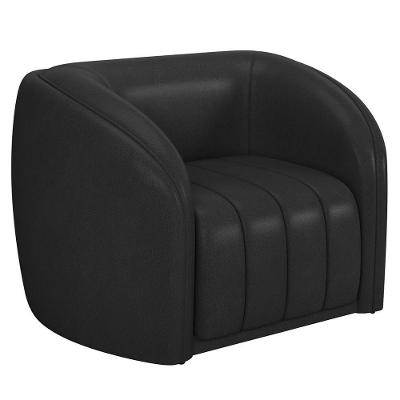 Poltrona Decorativa Lazio M03 Corano Preto Lyam Decor