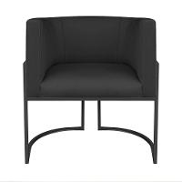 Kit Divã Luna 185cm Lado Esquerdo E 01 Poltrona Base De Ferro Preto Suede Cor Preto - 5