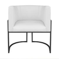 Kit Divã Luna 185cm Lado Esquerdo E 01 Poltrona Base De Ferro Preto Suede Cor Branco - 5