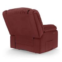 Poltrona Do Papai Reclinável Melim Power Touch Massagem Sintético Pu Fh1 - D'rossi Cor Vermelho - 5