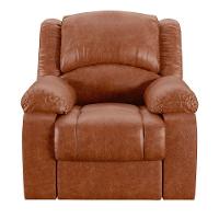 Poltrona Do Papai Reclinável Melim Zero Wall Pu Brilho Fh1 - D'rossi Cor Caramelo - 3