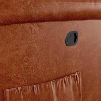 Poltrona Do Papai Reclinável Melim Zero Wall Pu Brilho Fh1 - D'rossi Cor Caramelo