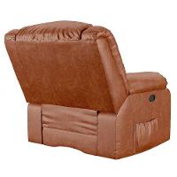 Poltrona Do Papai Reclinável Melim Zero Wall Pu Brilho Fh1 - D'rossi Cor Caramelo - 5