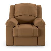 Poltrona Do Papai Reclinável Melim Power Touch Massagem Sintético Pu Fh1 - D'rossi Cor Caramelo - 3