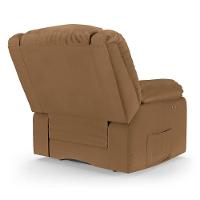 Poltrona Do Papai Reclinável Melim Power Touch Massagem Sintético Pu Fh1 - D'rossi Cor Caramelo - 5