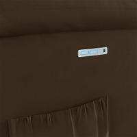 Poltrona Do Papai Reclinável Melim Elétrica Led Veludo Fh1 - D'rossi Cor Marrom