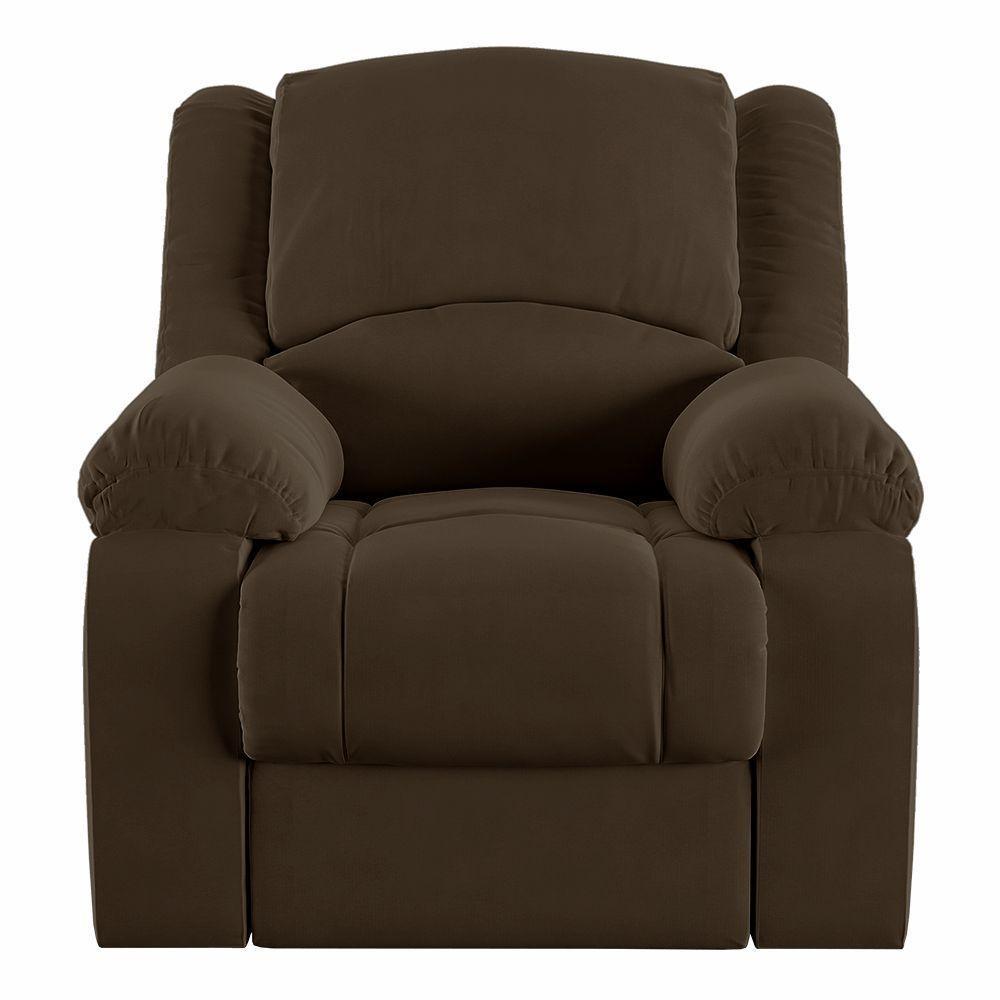 Poltrona Do Papai Reclinável Melim Zero Wall Veludo Fh1 - D'rossi Cor Marrom - 3
