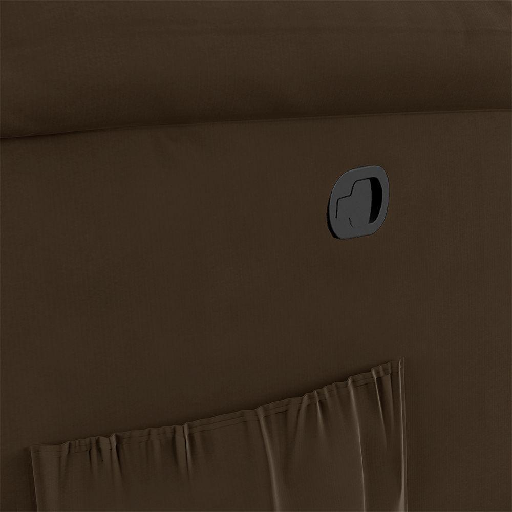 Poltrona Do Papai Reclinável Melim Zero Wall Veludo Fh1 - D'rossi Cor Marrom - 4