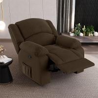 Poltrona Do Papai Reclinável Melim Zero Wall Veludo Fh1 - D'rossi Cor Marrom - 7