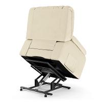 Poltrona Do Papai Reclinável Melim Elevação Lift Elétrico Pu Bege Fh1 - D'rossi - 2