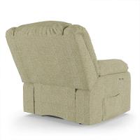 Poltrona Do Papai Reclinável Melim Power Touch Massagem Linho Bege Fh1 - D'rossi - 2