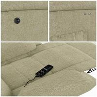 Poltrona Do Papai Reclinável Melim Power Touch Massagem Linho Bege Fh1 - D'rossi - 10