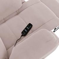 Poltrona Do Papai Reclinável Melim Power Touch Massagem Veludo Fh1 - D'rossi Cor Rose - 9
