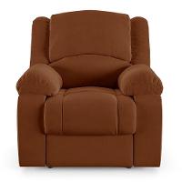 Poltrona Do Papai Reclinável Melim Elétrica Led Veludo Fh1 - D'rossi Cor Terracota - 3