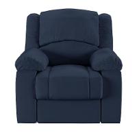 Poltrona Do Papai Reclinável Melim Zero Wall Sintético Pu Fh1 - D'rossi Cor Azul - 3