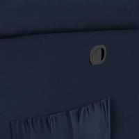 Poltrona Do Papai Reclinável Melim Zero Wall Sintético Pu Fh1 - D'rossi Cor Azul