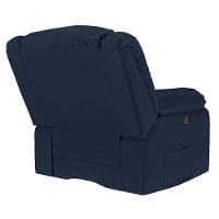 Poltrona Do Papai Reclinável Melim Zero Wall Sintético Pu Fh1 - D'rossi Cor Azul - 5