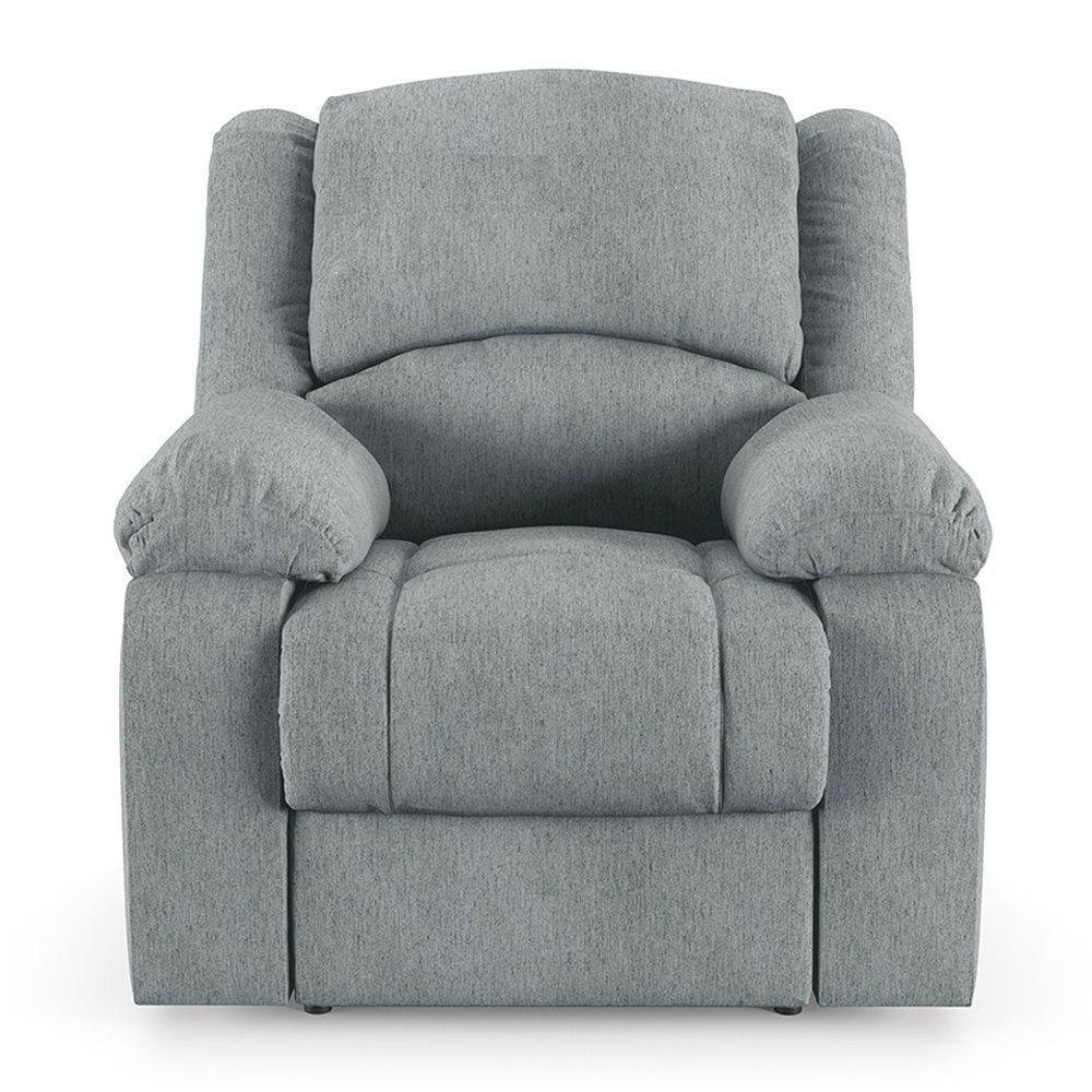 Poltrona Do Papai Reclinável Melim Power Touch Massagem Linho Fh1 - D'rossi Cor Cinza - 4