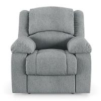 Poltrona Do Papai Reclinável Melim Power Touch Massagem Linho Fh1 - D'rossi Cor Cinza