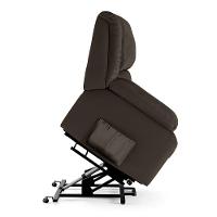 Poltrona Do Papai Reclinável Melim Elevação Lift Elétrico Pu Marrom Fh1 - D'rossi - 2