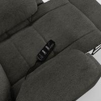 Poltrona Do Papai Reclinável Melim Power Touch Massagem Linho Fh1 - D'rossi Cor Grafite - 3