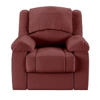 Poltrona Do Papai Reclinável Melim Zero Wall Sintético Pu Fh1 - D'rossi Cor Vermelho - 3