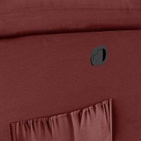 Poltrona Do Papai Reclinável Melim Zero Wall Sintético Pu Fh1 - D'rossi Cor Vermelho