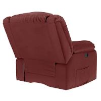 Poltrona Do Papai Reclinável Melim Zero Wall Sintético Pu Fh1 - D'rossi Cor Vermelho - 5