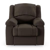 Poltrona Do Papai Reclinável Melim Elétrica Led Sintético Pu Fh1 - D'rossi Cor Marrom - 3