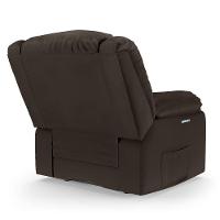 Poltrona Do Papai Reclinável Melim Elétrica Led Sintético Pu Fh1 - D'rossi Cor Marrom - 5