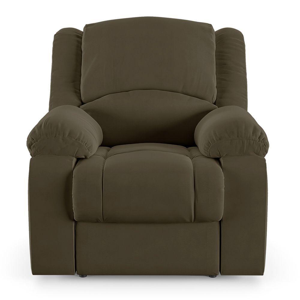 Poltrona Do Papai Reclinável Melim Elétrica Led Veludo Fh1 - D'rossi Cor Capuccino - 4