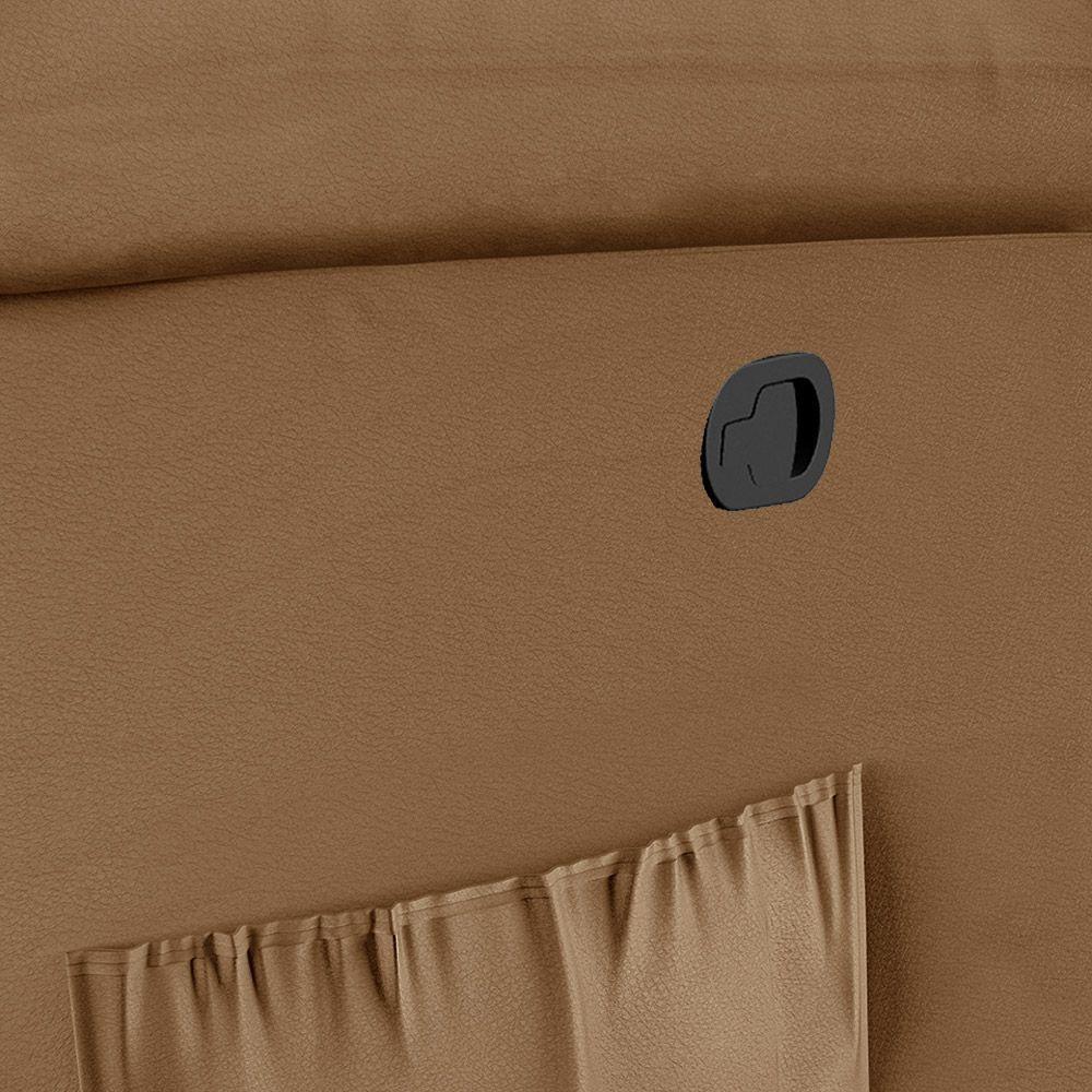 Poltrona Do Papai Reclinável Melim Zero Wall Sintético Pu Fh1 - D'rossi Cor Caramelo - 4