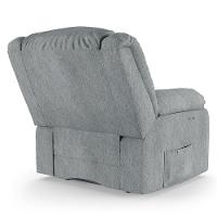 Poltrona Do Papai Reclinável Melim Power Touch Massagem Linho Cinza Fh1 - D'rossi - 6