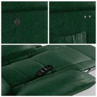 Poltrona Do Papai Reclinável Melim Power Touch Massagem Pu Verde Musgo Fh1 - D'rossi - 3