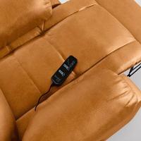 Poltrona Do Papai Reclinável Melim Power Touch Massagem Pu Whisky Fh1 - D'rossi