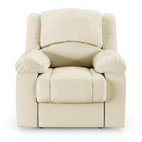 Poltrona Do Papai Reclinável Melim Power Touch Massagem Pu Bege Fh1 - D'rossi