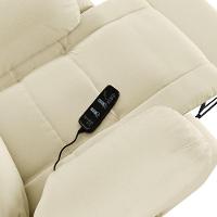 Poltrona Do Papai Reclinável Melim Power Touch Massagem Pu Bege Fh1 - D'rossi - 10