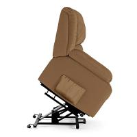 Poltrona Do Papai Reclinável Melim Elevação Lift Elétrico Sintético Pu Fh1 - D'rossi Cor Caramelo - 2