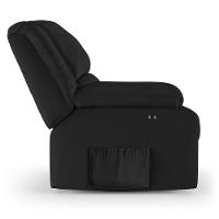 Poltrona Do Papai Reclinável Melim Power Touch Massagem Pu Preto Fh1 - D'rossi - 3