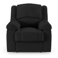 Poltrona Do Papai Reclinável Melim Power Touch Massagem Pu Preto Fh1 - D'rossi