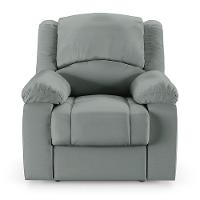 Poltrona Do Papai Reclinável Melim Elétrica Led Sintético Pu Fh1 - D'rossi Cor Cinza - 3